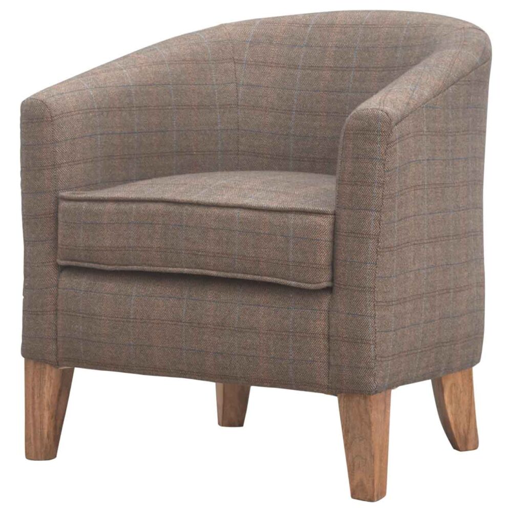 wholesale Upholstered Tweed Tub Chair for resale