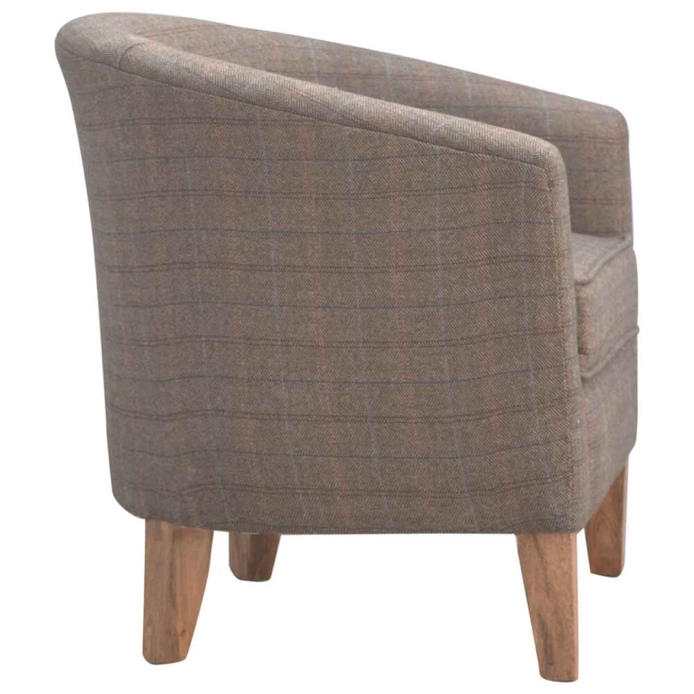 Upholstered Tweed Tub Chair dropshipping