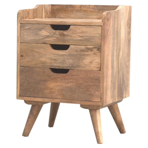 wholesale Gallery Back Nightstand with 3 Drawers for resale