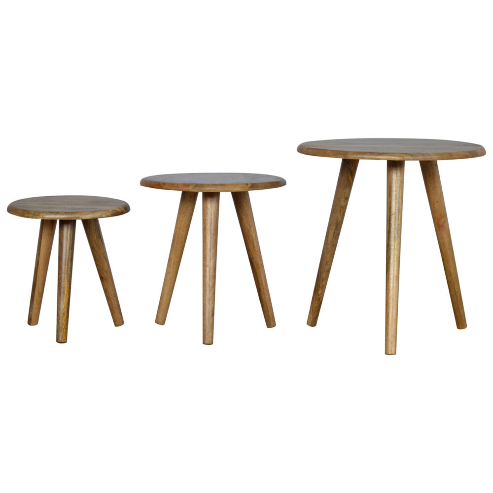 Oak-ish Nordic Nesting Stools wholesalers