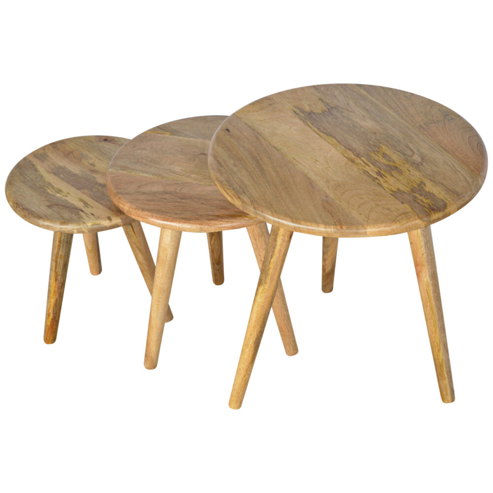 wholesale Oak-ish Nordic Nesting Stools for resale