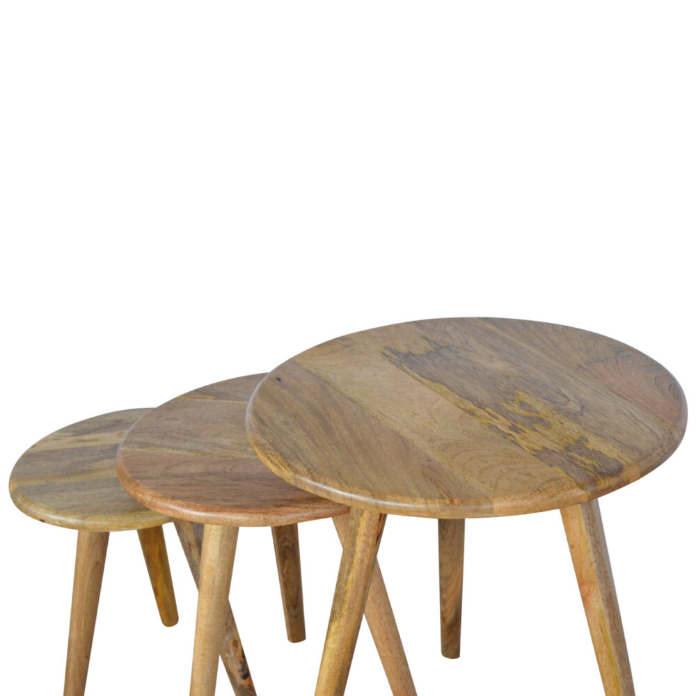 Oak-ish Nordic Nesting Stools for reselling