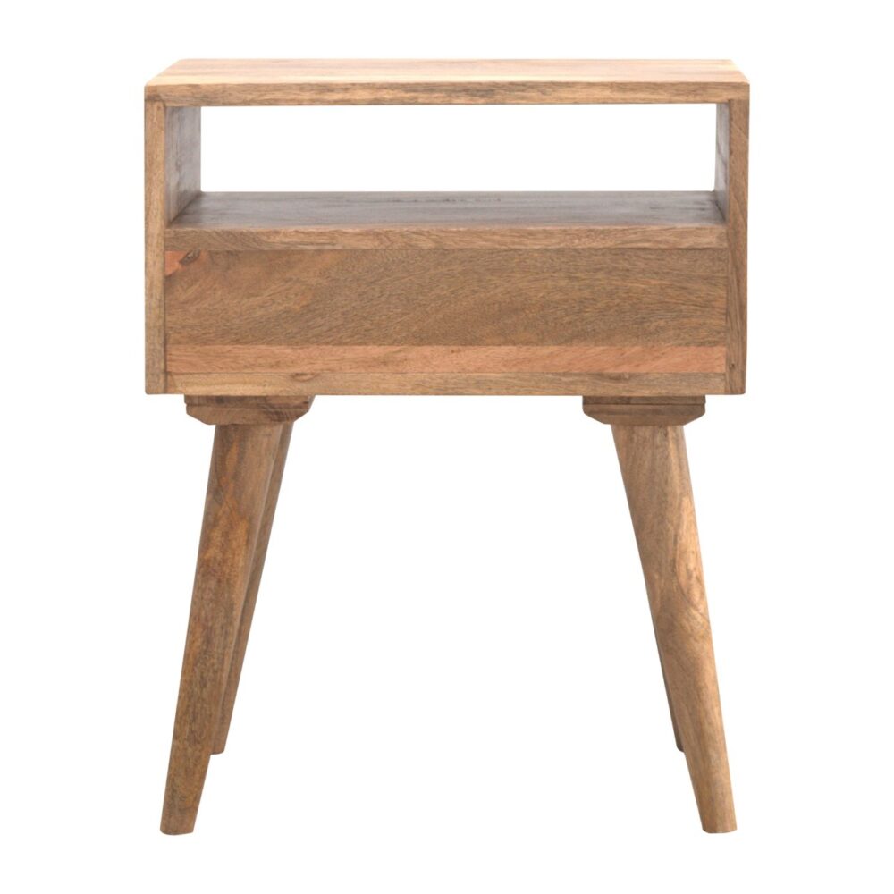 Modern Solid Wood Nightstand with Open Slot for reselling