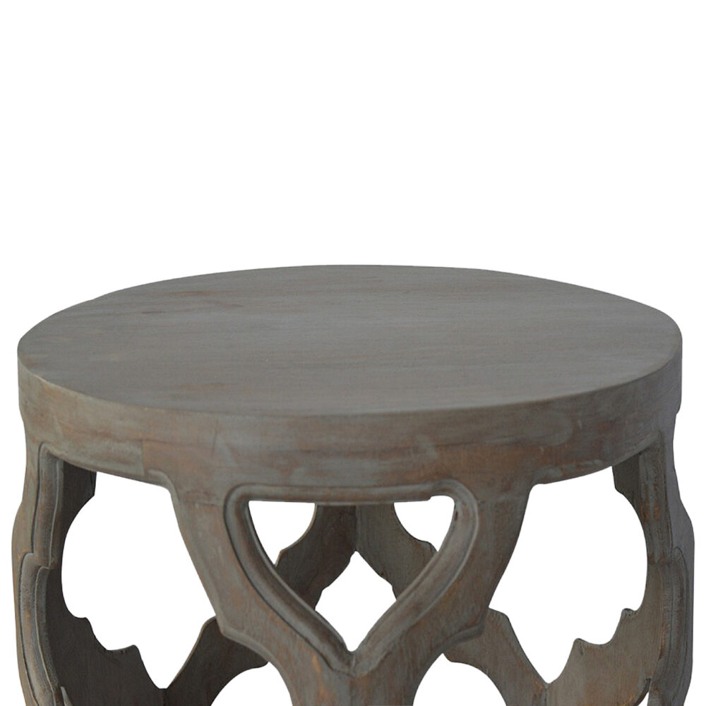 wholesale Grey Wash Cut-out Stool for resale