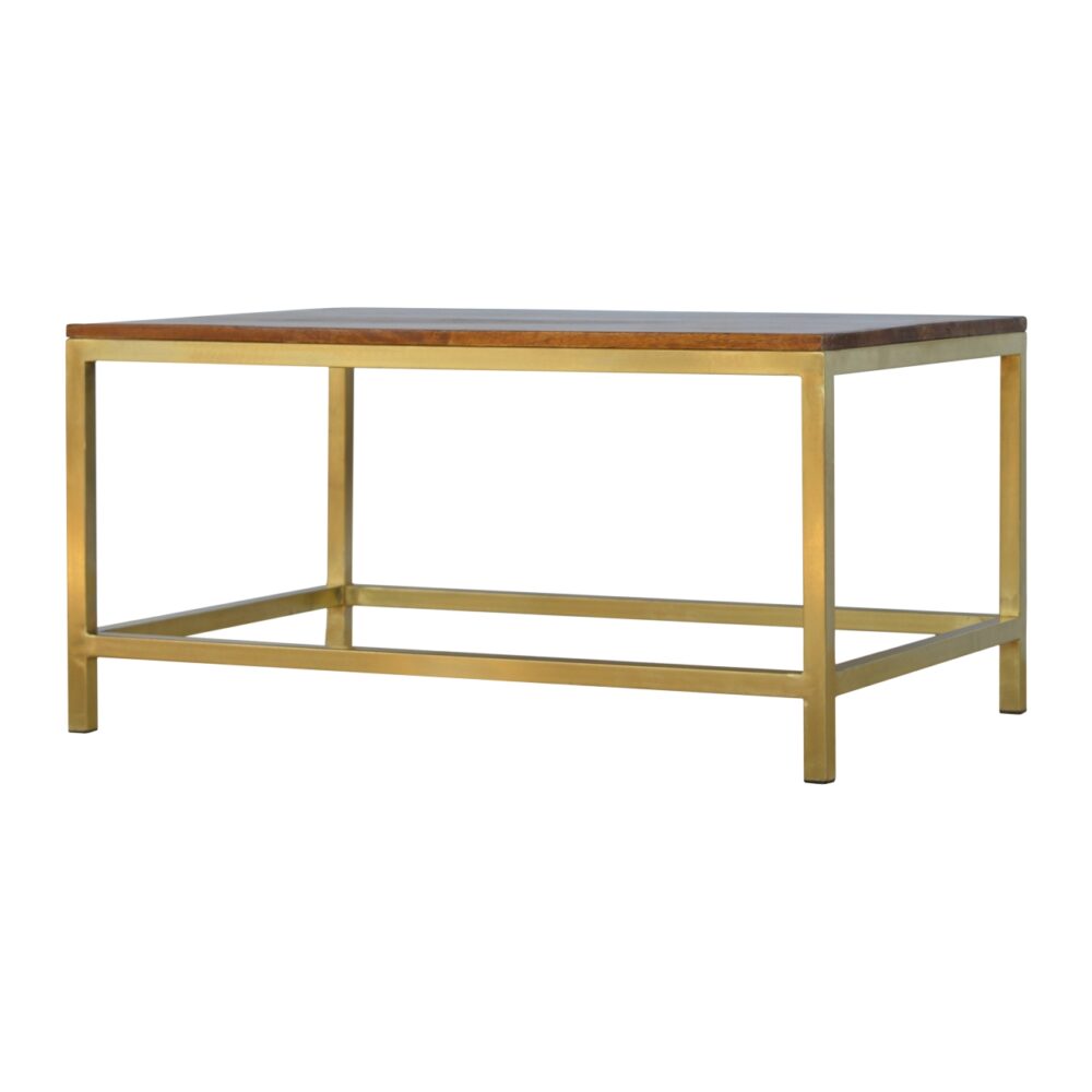 Rectangular Coffee Table with Gold Base wholesalers