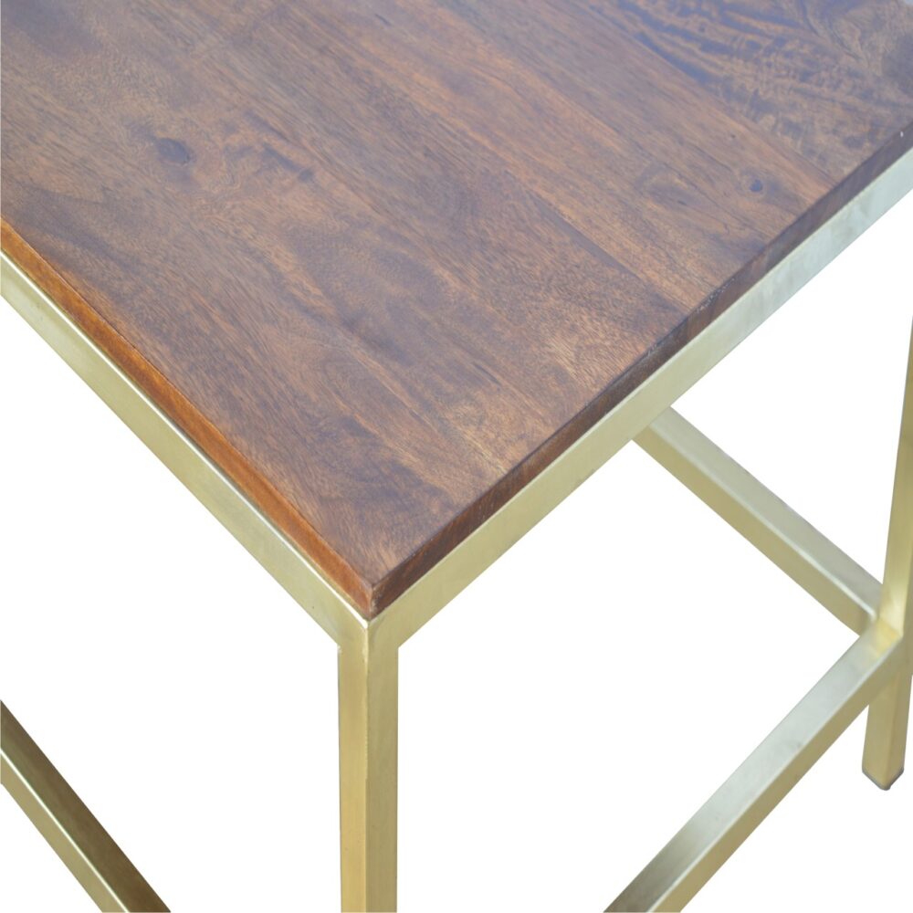 Rectangular Coffee Table with Gold Base for resell