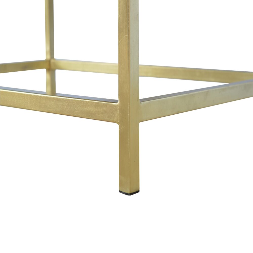 Rectangular Coffee Table with Gold Base dropshipping