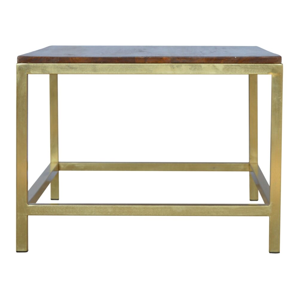 wholesale Rectangular Coffee Table with Gold Base for resale
