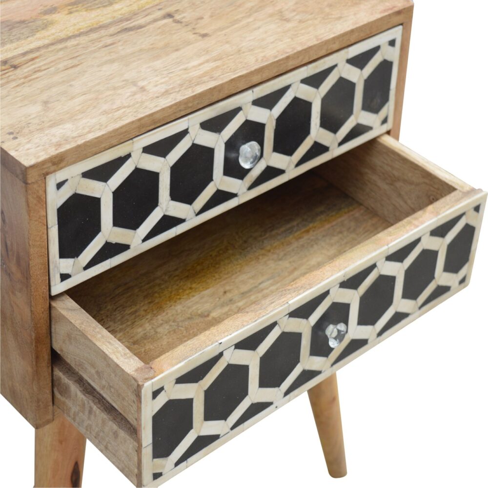 wholesale Bone Inlay Bedside with 2 Drawers for resale
