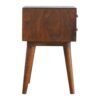 Geometric Brass Inlay 2 Drawer Nightstand for reselling