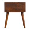 Geometric Brass Inlay 2 Drawer Nightstand for wholesale