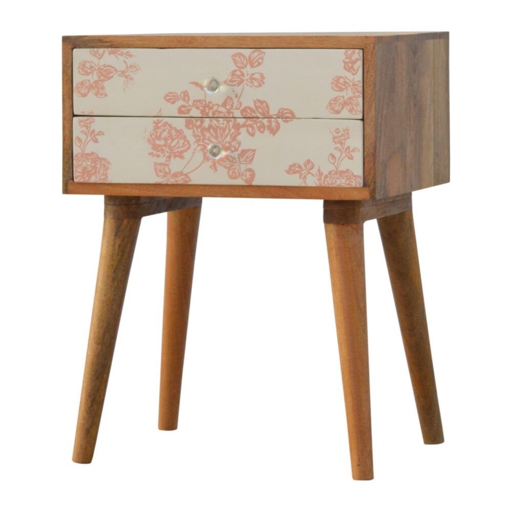 wholesale Pink Floral Screen Printed Bedside for resale