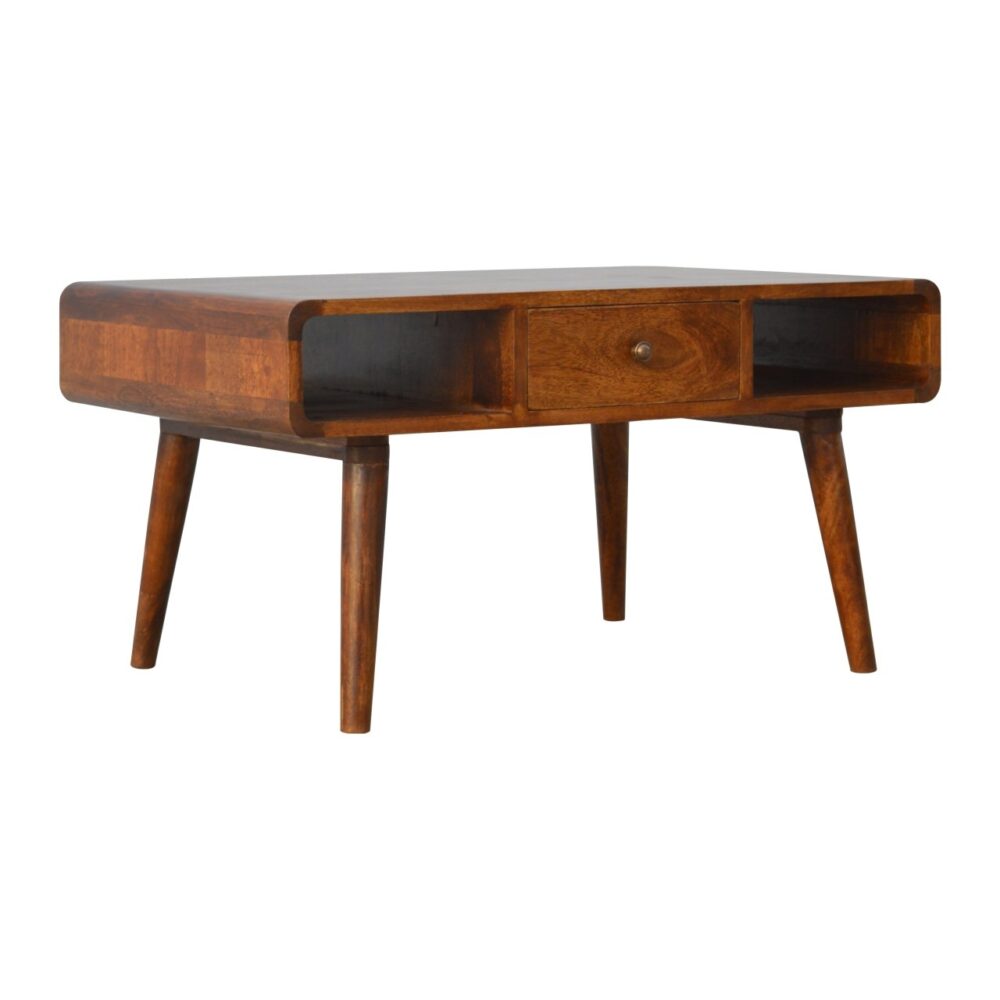 wholesale Curved Chestnut Coffee Table for resale