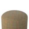 Multi Tweed Round Footstool dropshipping