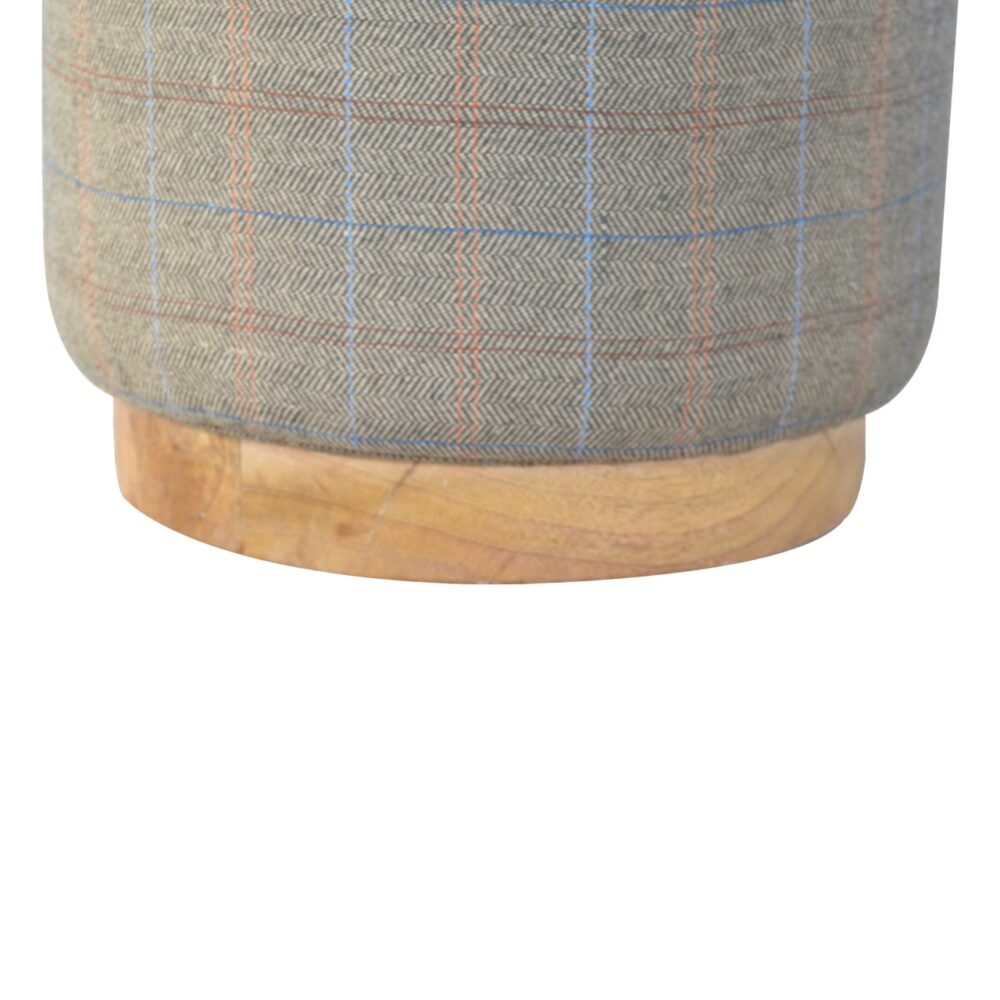 wholesale Multi Tweed Round Footstool for resale