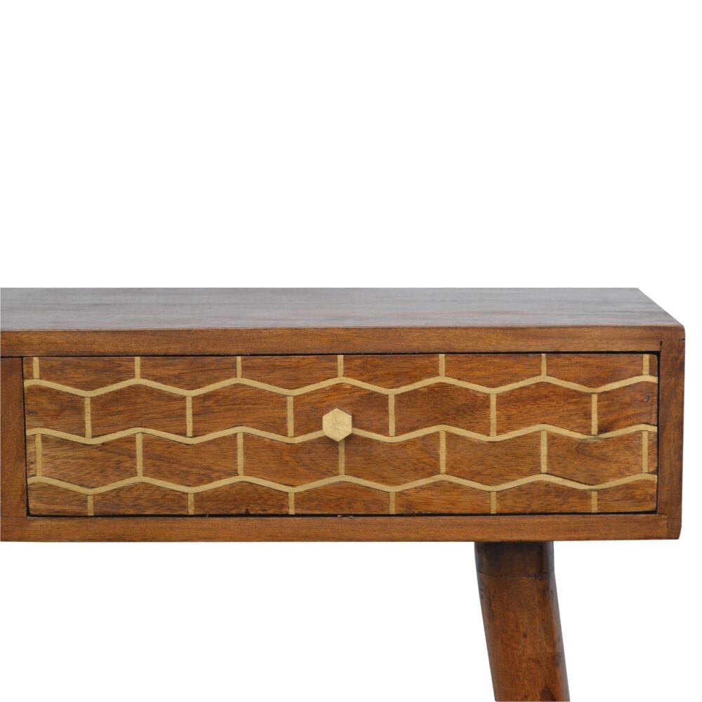 Gold Art Pattern Console Table dropshipping