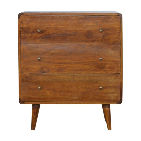 Curved Chestnut Chest for resale