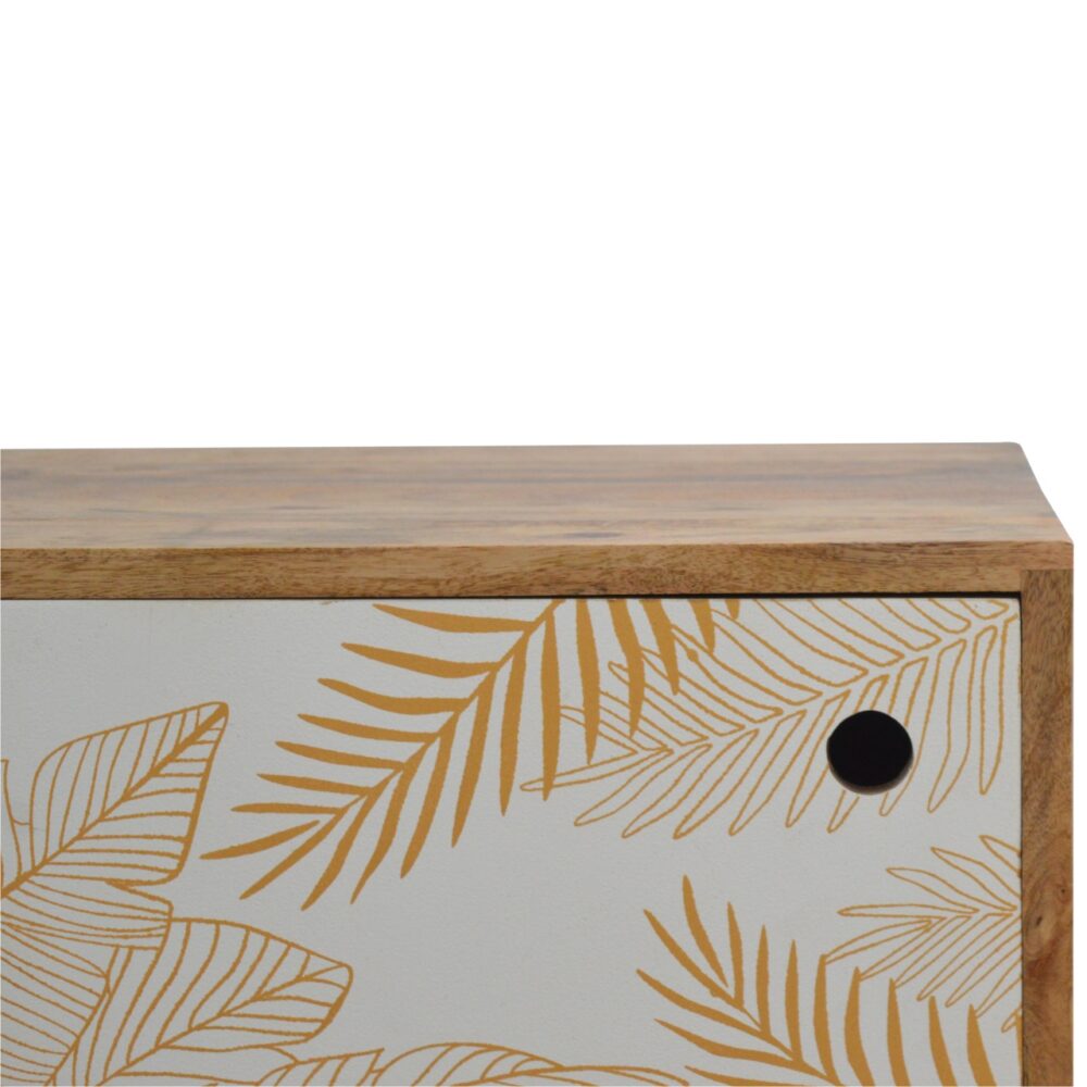 Leaf Screen Printed Bedside for reselling