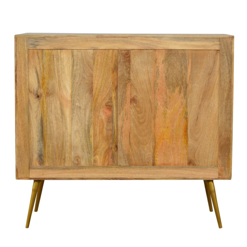 bulk IN376 - Sleek Cement Brass Inlay Chest for resale