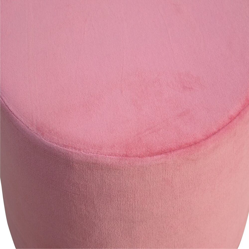 wholesale IN426 - Dusty Pink Velvet Footstool with Gold Base for resale