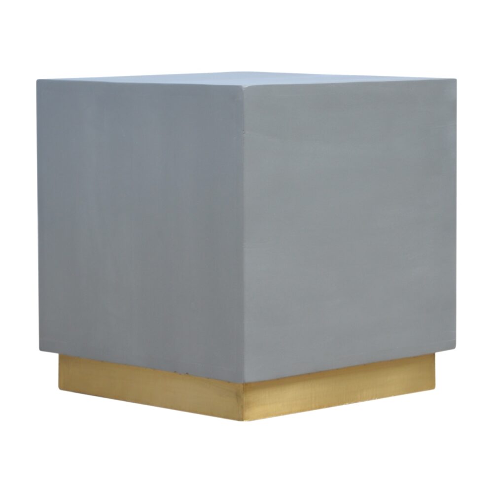 Sleek Cement Occasional Footstool wholesalers