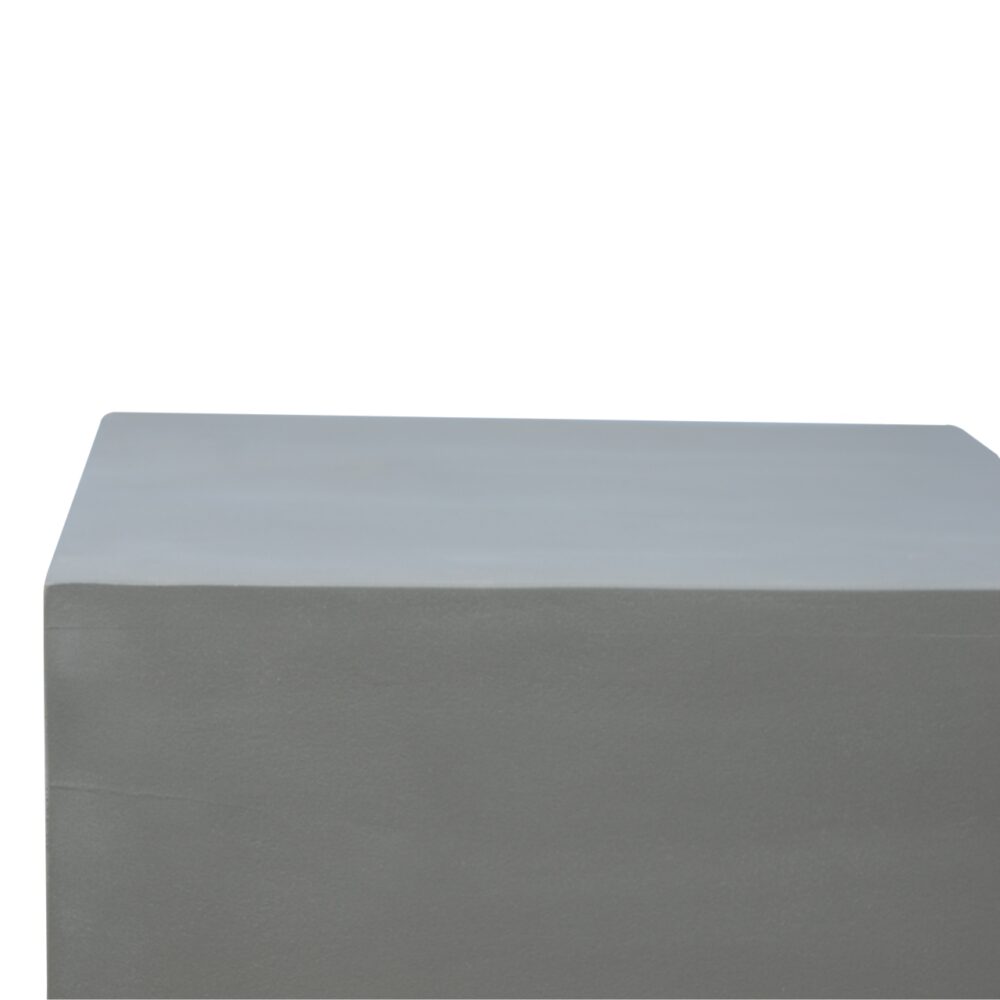 Sleek Cement Occasional Footstool for resell