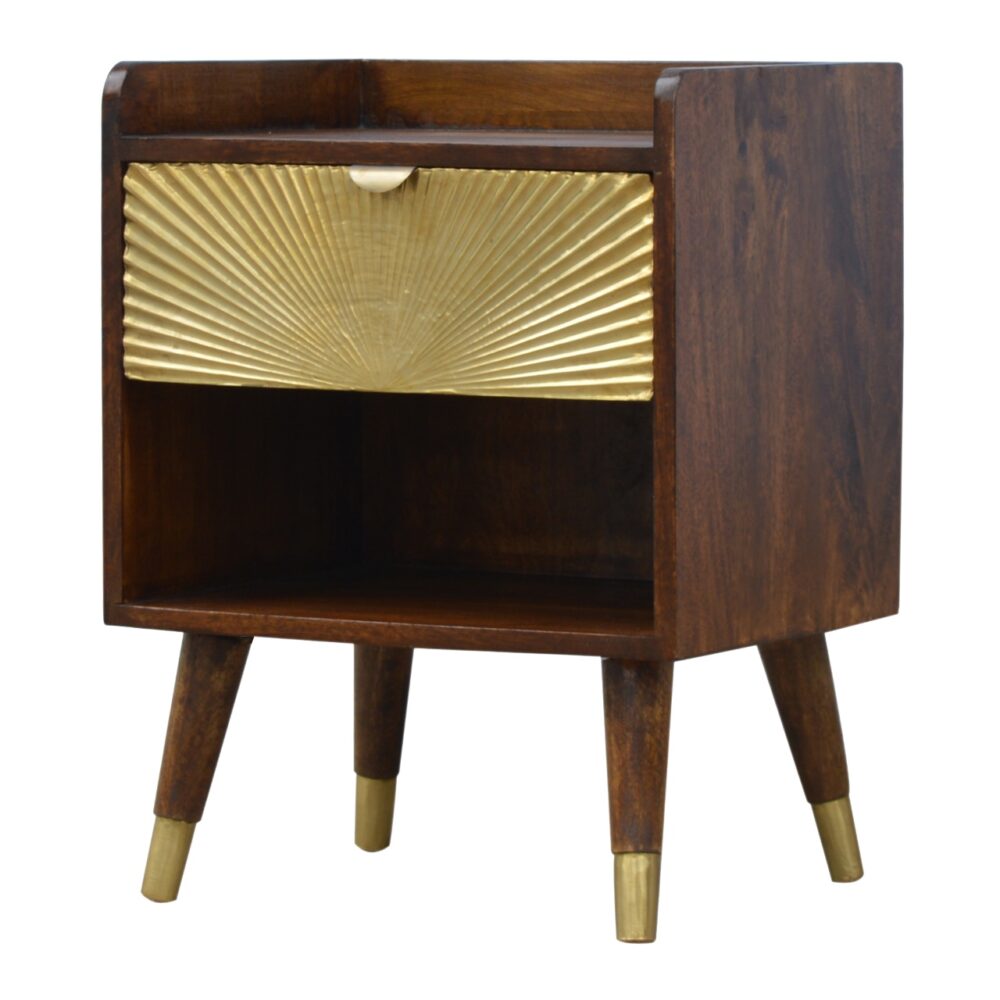 wholesale Manila Gold 1 Drawer Nightstand for resale