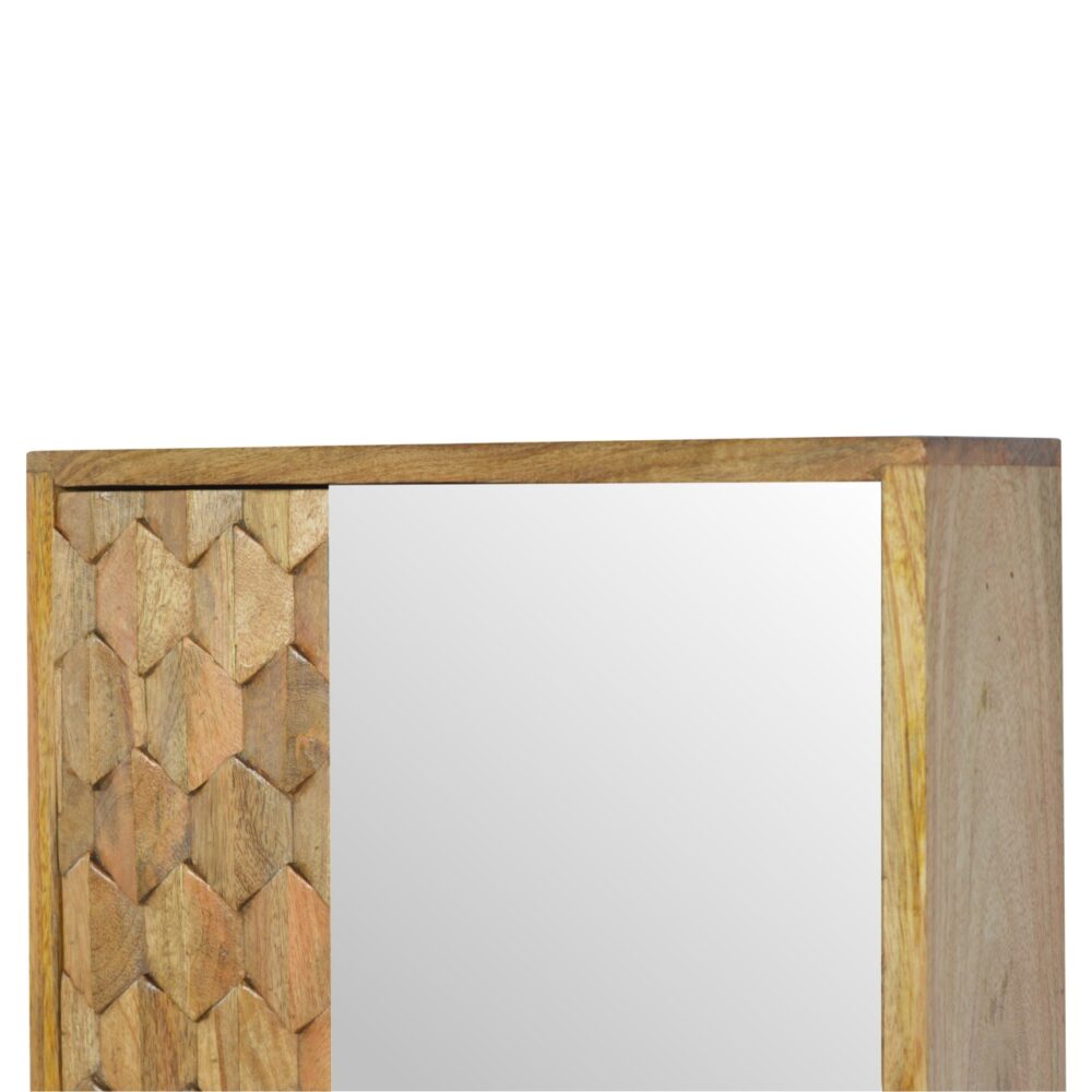 wholesale Pineapple Carved Sliding Wall Mirror Cabinet for resale