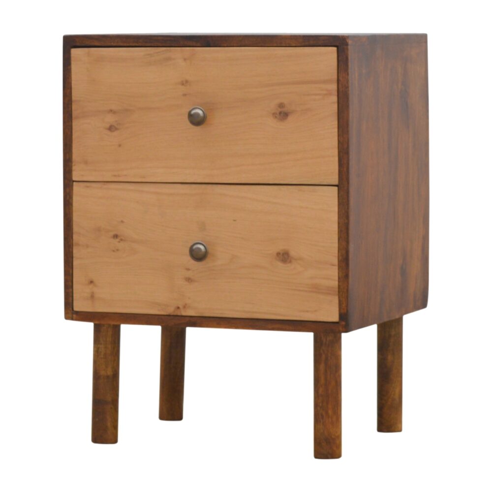 wholesale 2 Drawer Nightstand with Oak Wood Drawer Fronts for resale