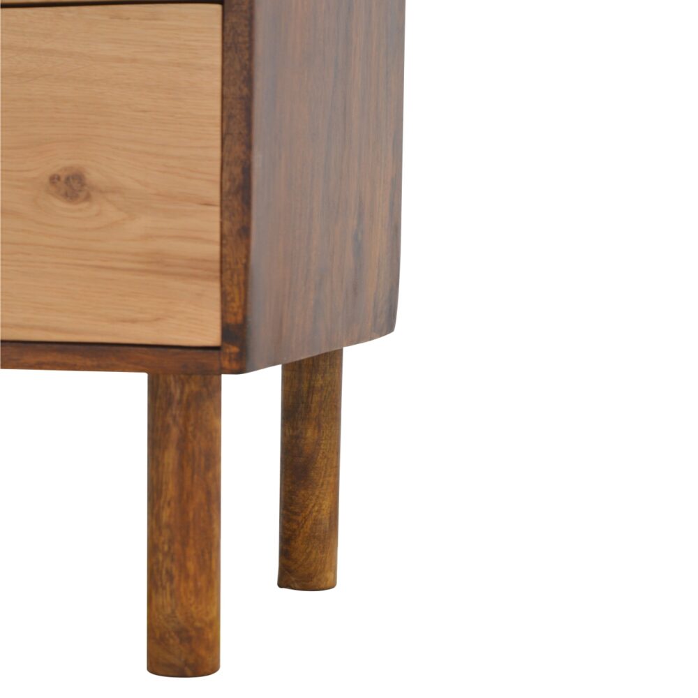 wholesale 2 Drawer Nightstand with Oak Wood Drawer Fronts for resale