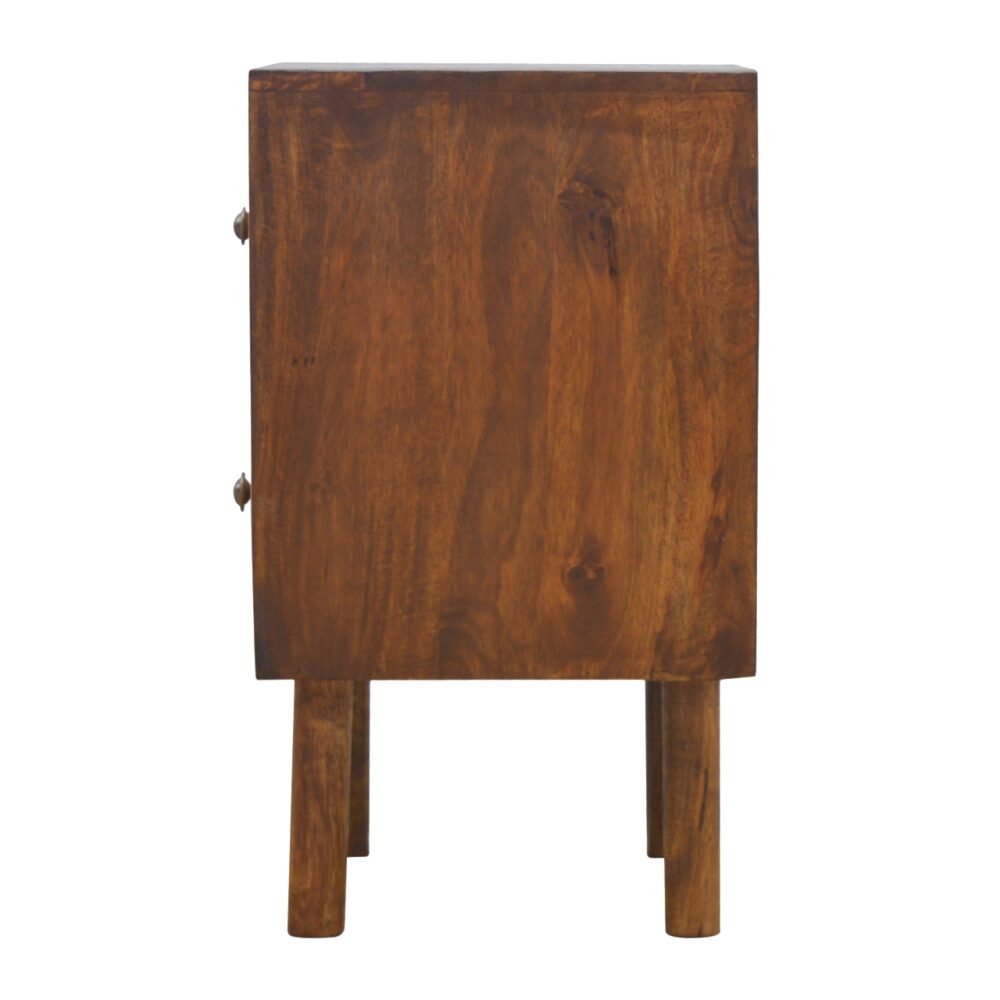 2 Drawer Nightstand with Oak Wood Drawer Fronts for wholesale