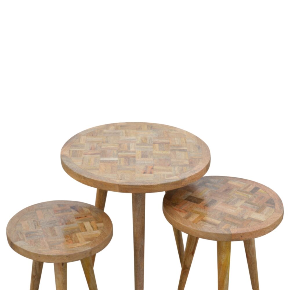wholesale IN760 - Patchwork Nesting Stools for resale