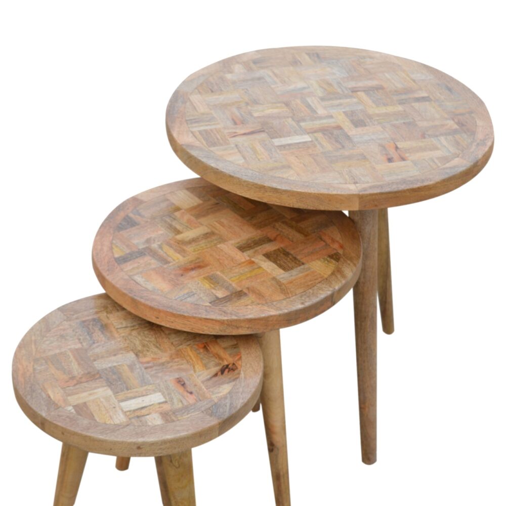 IN760 - Patchwork Nesting Stools for wholesale