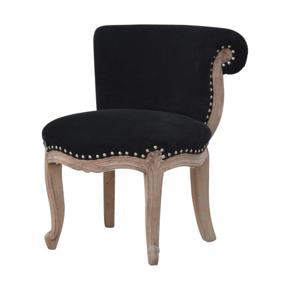 Black Velvet Studded Chair wholesalers