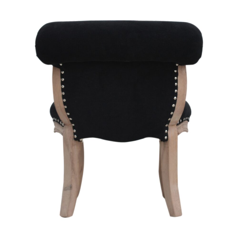 bulk Black Velvet Studded Chair for resale