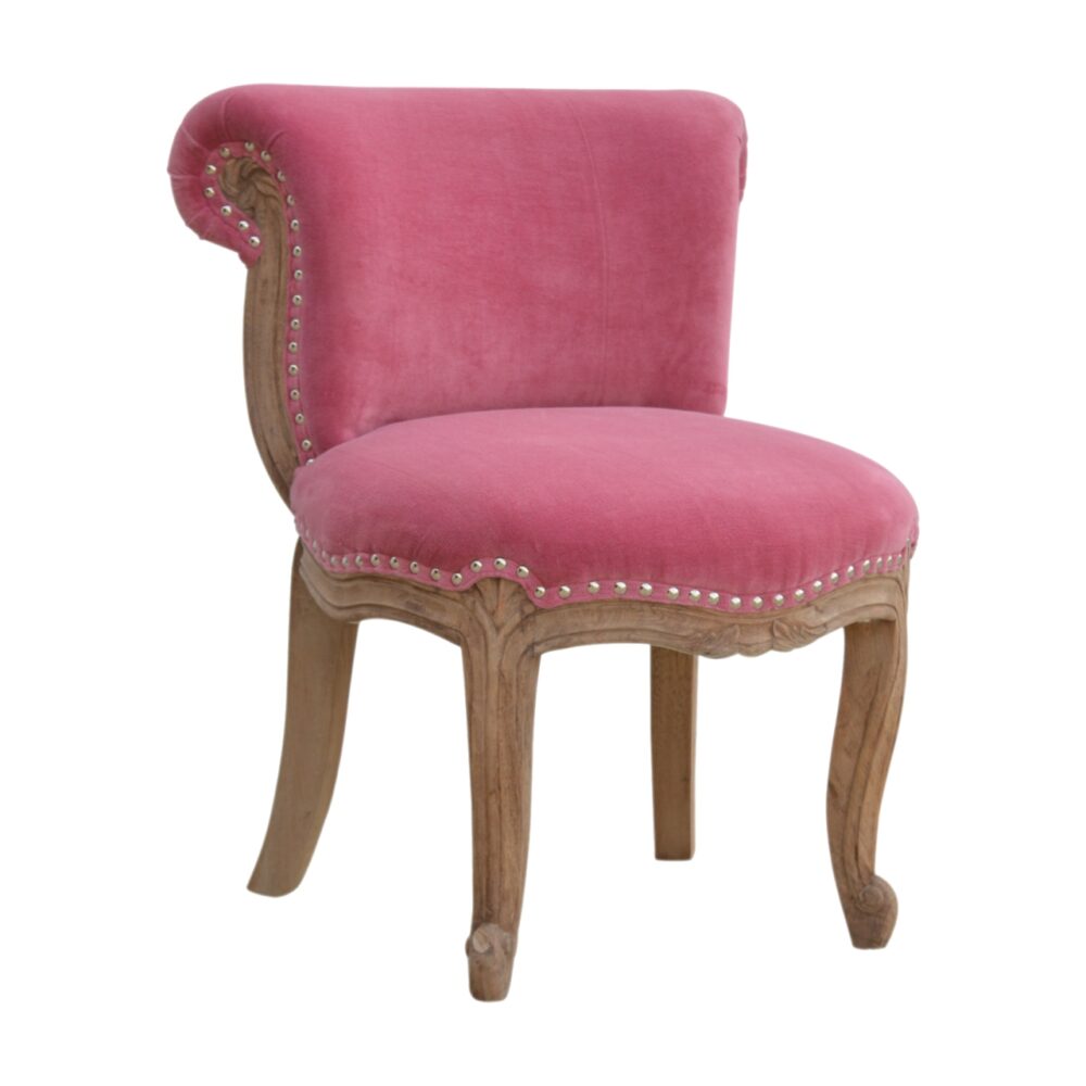 Pink Velvet Studded Chair wholesalers