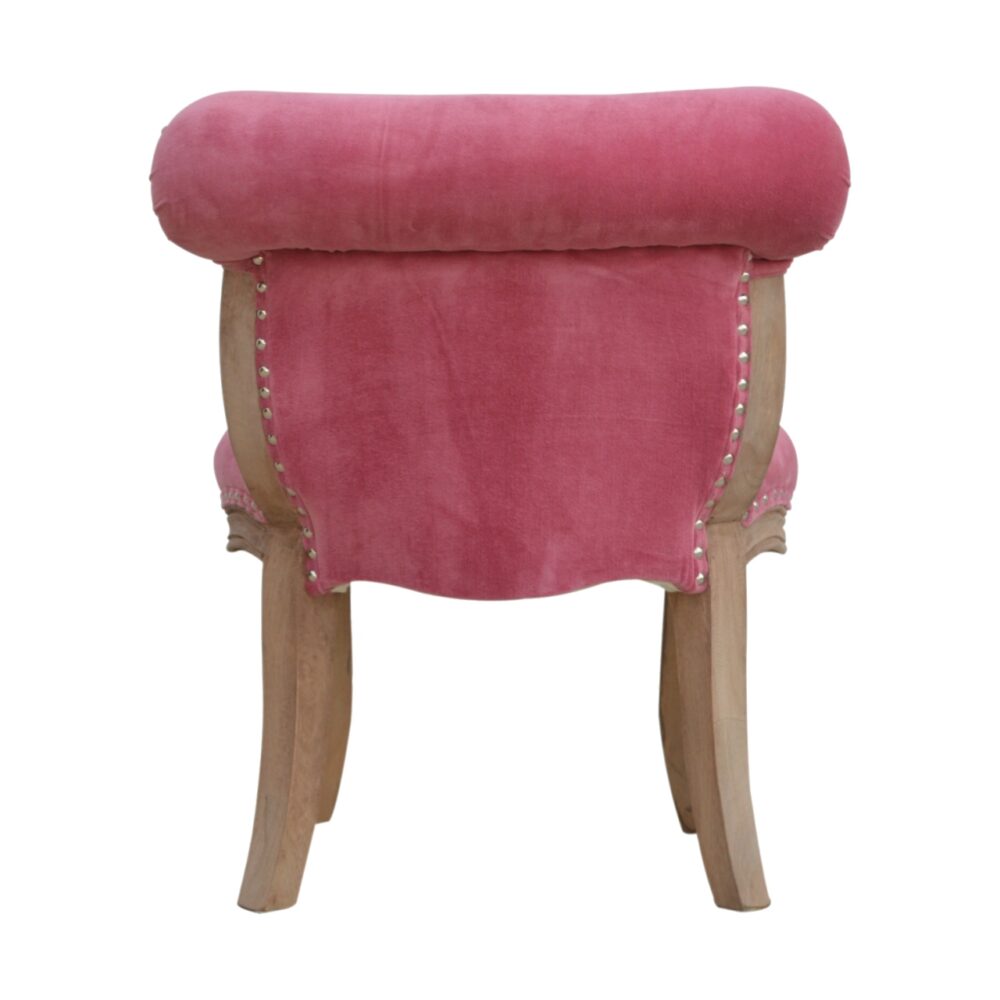 bulk Pink Velvet Studded Chair for resale