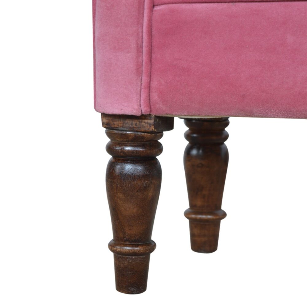 Pink Velvet Bench for wholesale