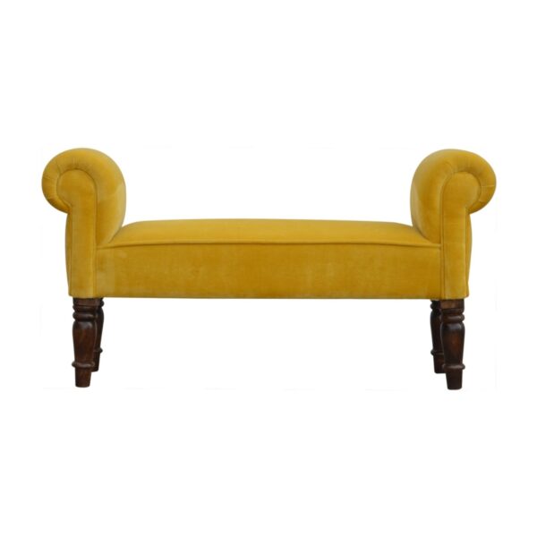 Mustard Velvet Bench for resale