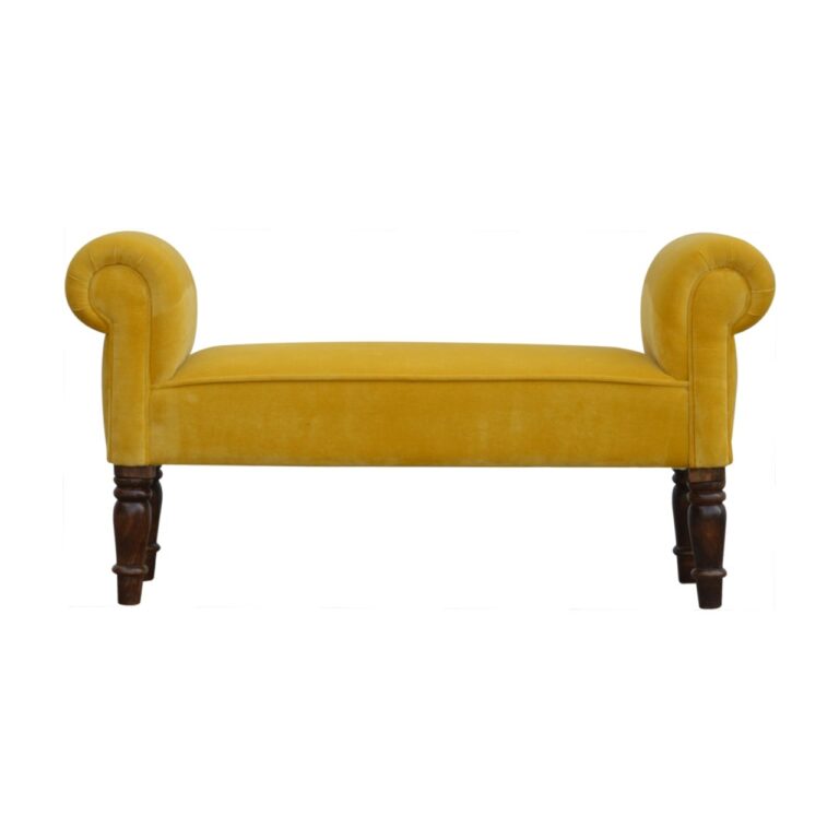 Mustard Velvet Bench for resale