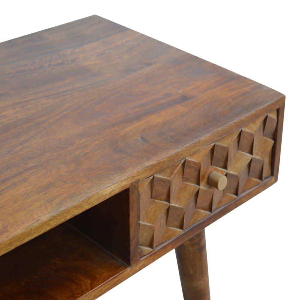 wholesale Chestnut Cube Carved Writing Desk for resale