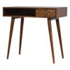wholesale Chestnut Diamond Carved Writing Desk for resale