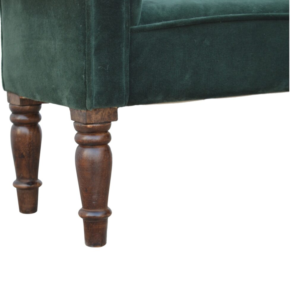 Emerald Velvet Bench for wholesale