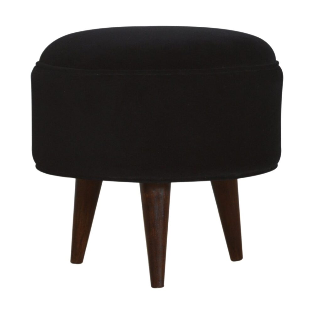 Black Velvet Nordic Style Footstool for resale