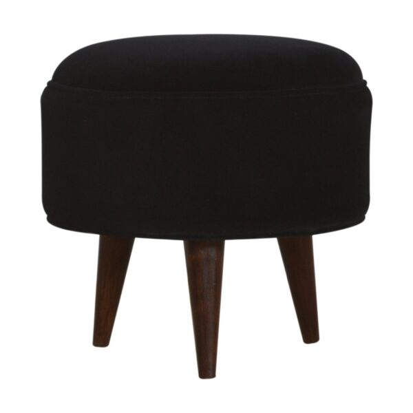 Black Velvet Nordic Style Footstool for resale