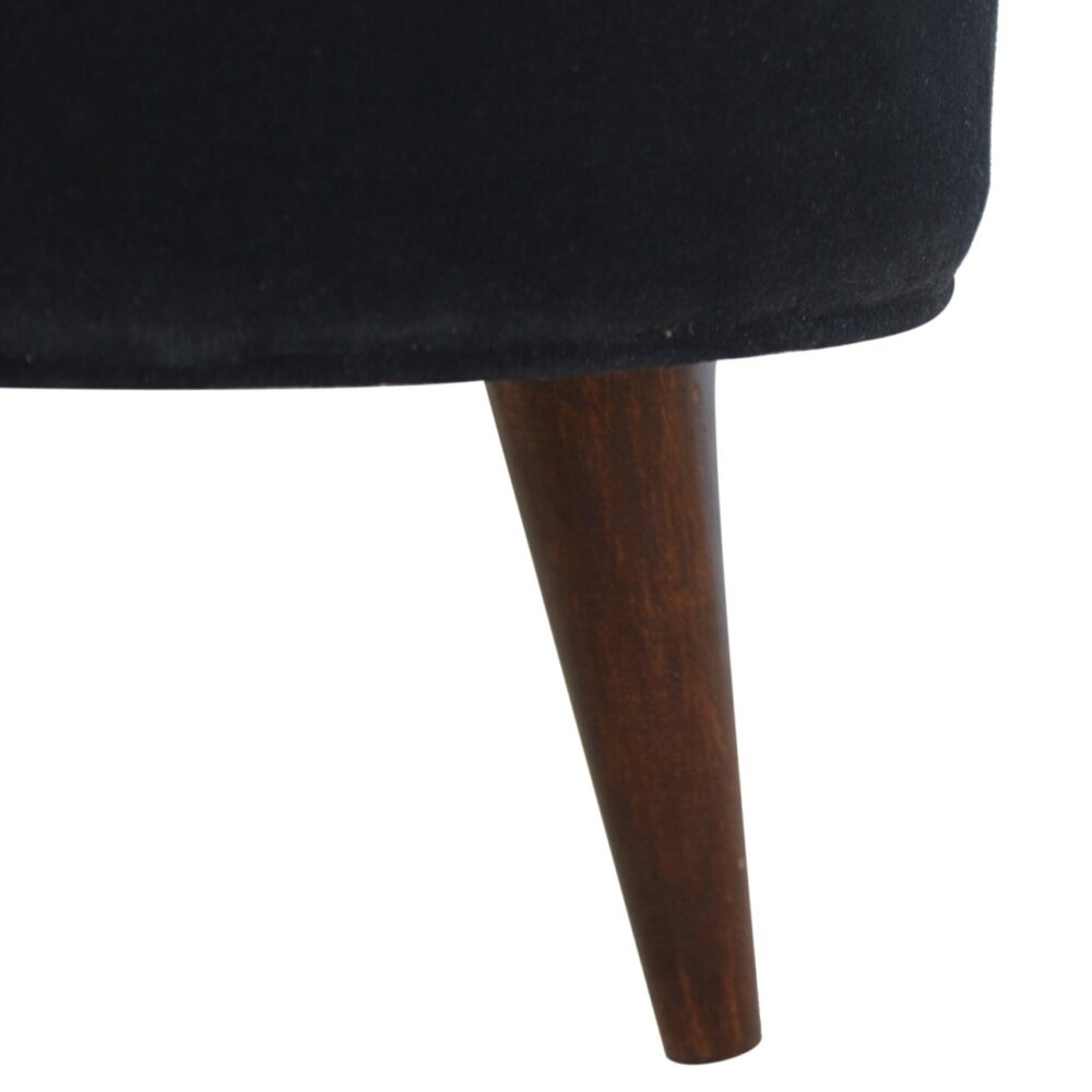 wholesale Black Velvet Nordic Style Footstool for resale