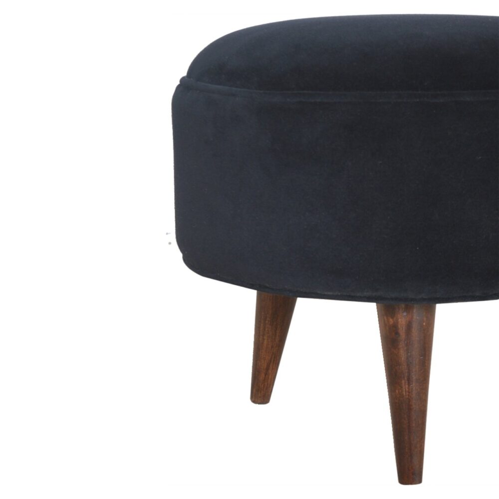 Black Velvet Nordic Style Footstool dropshipping