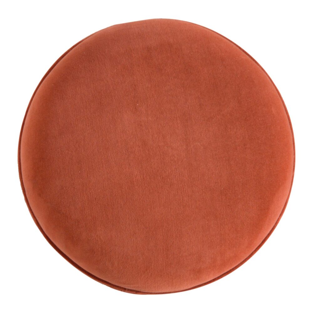 Brick Red Velvet Nordic Style Footstool for resell