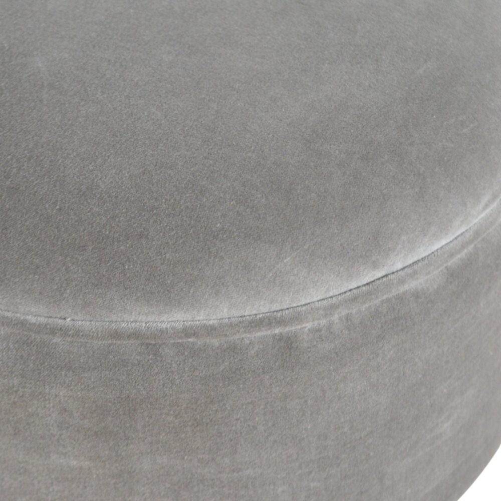 Grey Velvet Nordic Style Footstool for resell