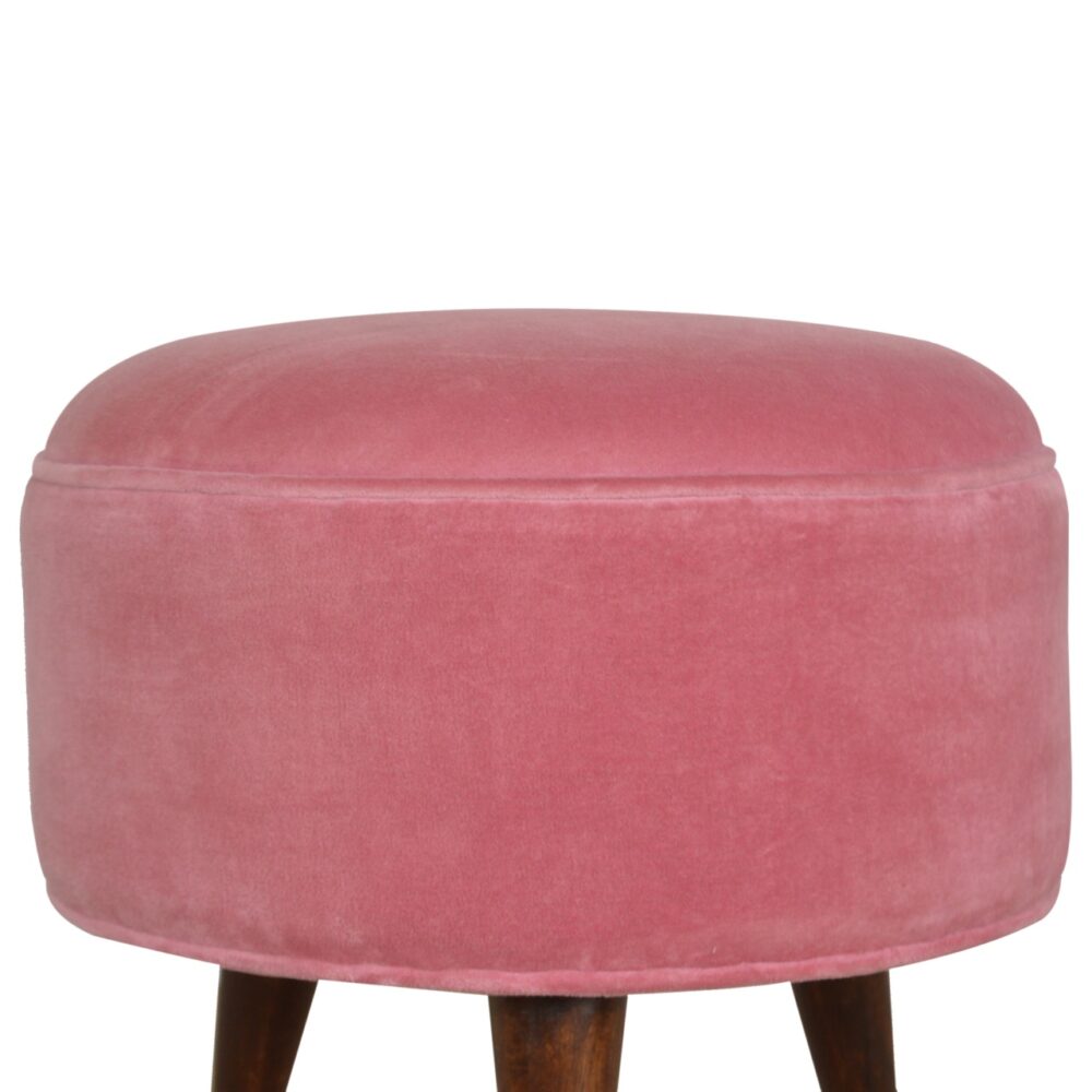 wholesale Pink Velvet Nordic Style Footstool for resale